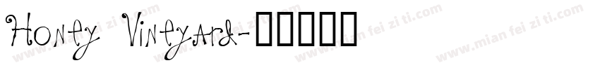 Honey Vineyard字体转换